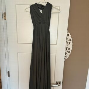 Long gray infinity gown